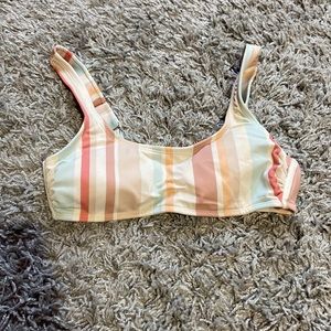 striped bikini top